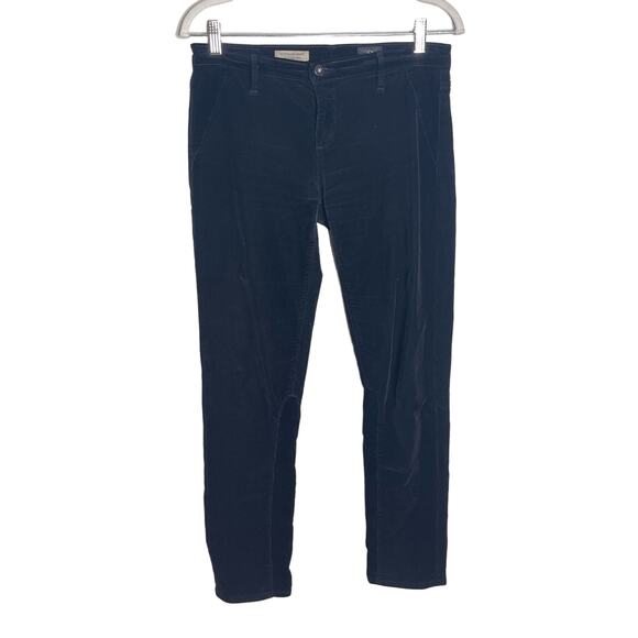 Adriano Goldschmied Pants - AG Adriano Goldschmeid Corduroy Pants 28R Stevie Ankle Jodhpur Black